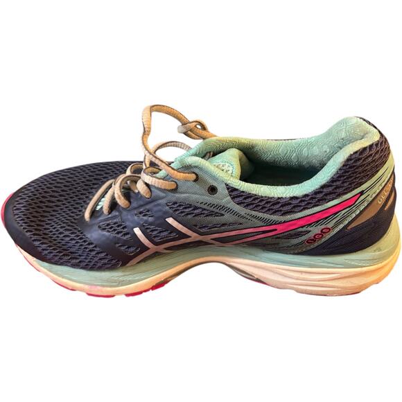 Asics Gel Cumulus 18 Women's Indigo Blue Silver Pink Running Shoes T6C8N Size 7 - Picture 1 of 6